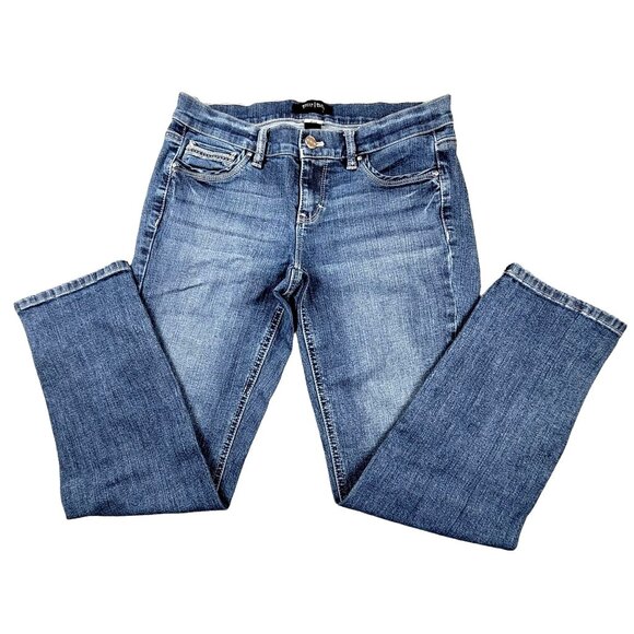White House Black Market Womens Crop Jeans Back Bling Pockets size 2  JH1193 - Picture 2 of 4